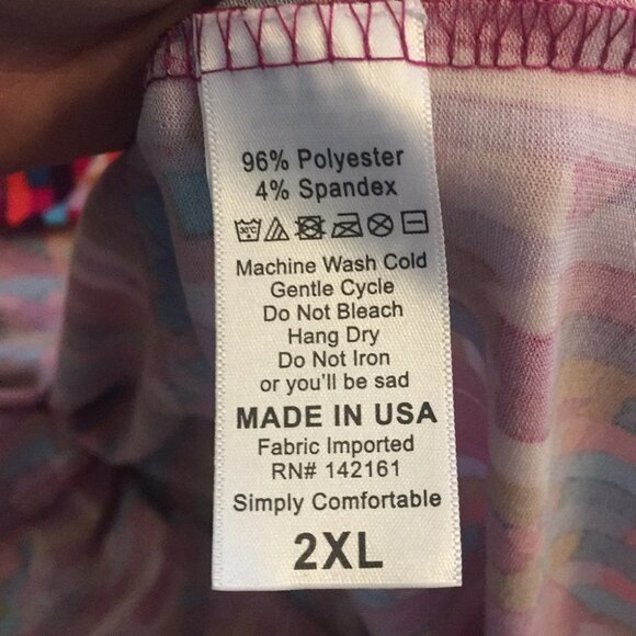 2XL LuLaRoe Lynnae Shirt E01 1843 - Picture 4 of 4